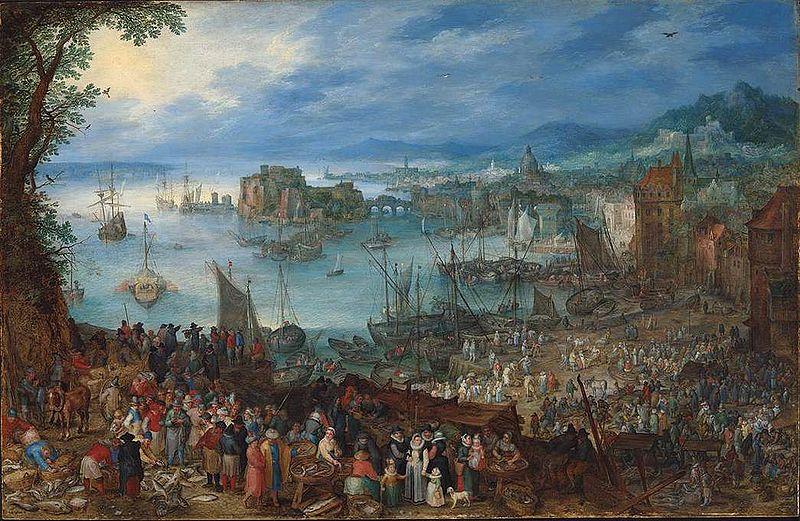 Jan Brueghel The Elder An Brueghel the Elder Great Fish market